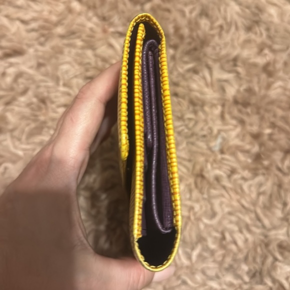 LV louis vuitton yellow epi leather continental wallet LIKE NEW - Picture 3 of 7